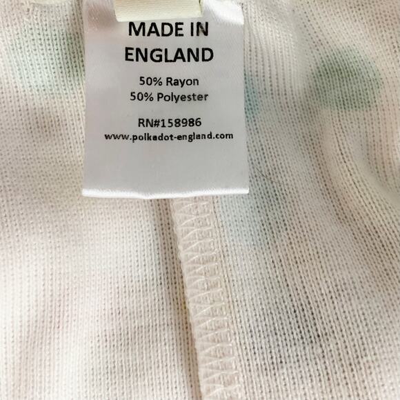 Polkadot England Pajama Pants Lounge Joggers Soft Colorful Women's L - Picture 9 of 9